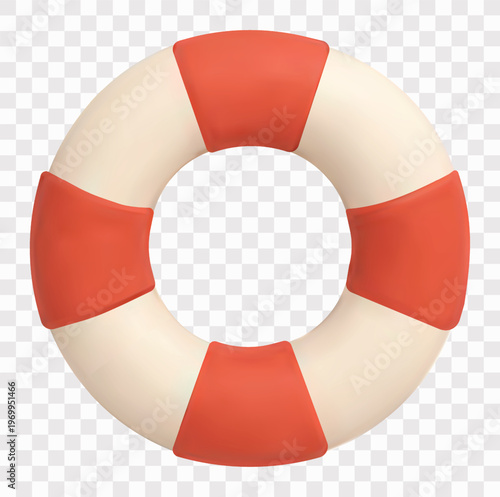 Emergency and First Aid Services Vector Icon Set | 3D icon set | lifebuoy