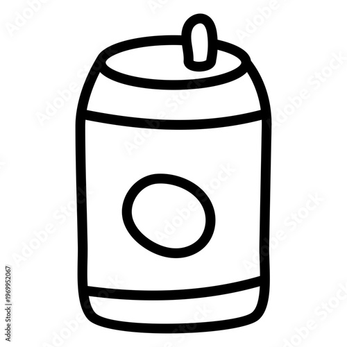 Unique design icon of tin pack 