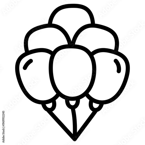 Modern design icon of party balloons