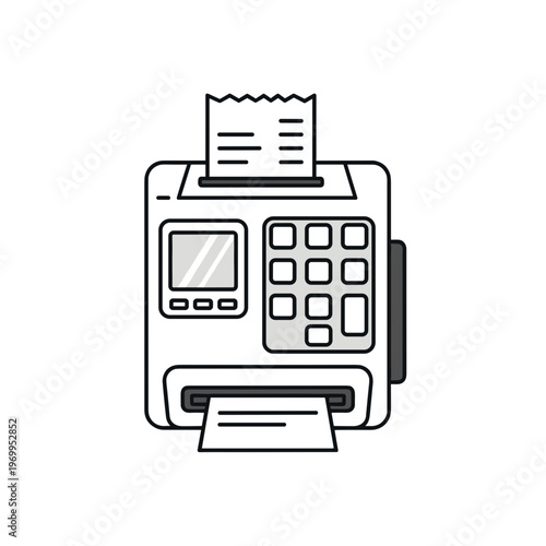 Point of Sale Machine Terminal Device.