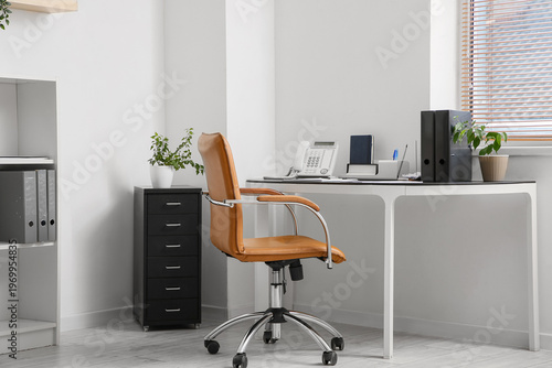 Comfortable workplace with ...