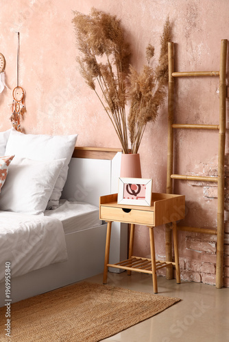 Interior of stylish bedroom...
