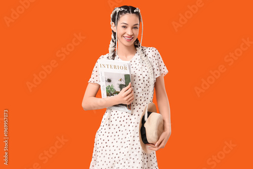 Beautiful young stylish hap...