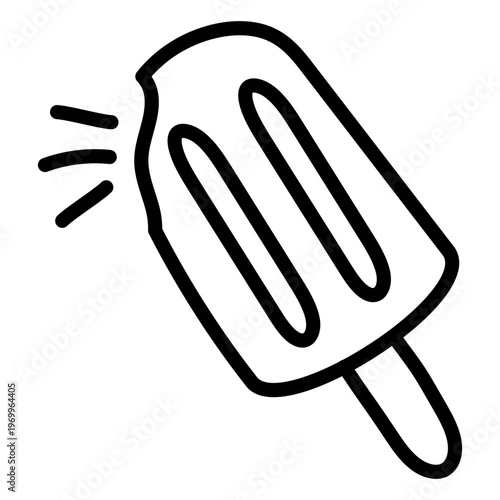 A yummy icon of ice cream, popsicle vector 