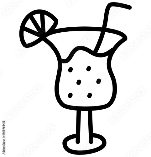 Lemonade icon, editable vector