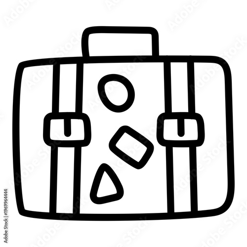 Modern design icon of briefcase 