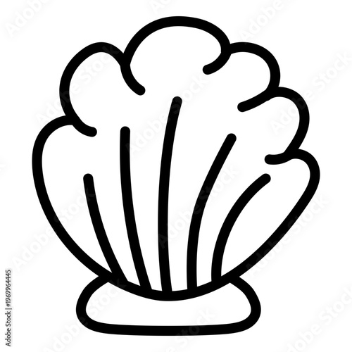 A beautiful design icon of seashell 