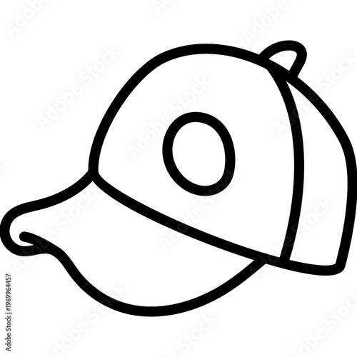 A unique design icon of p cap 