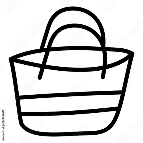 An icon design of women bag 