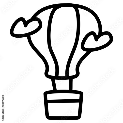 Premium download icon of hot air balloon 