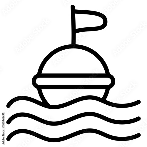 Modern design icon of buoy