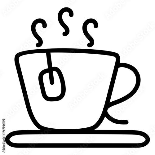 Modern design icon of teacup