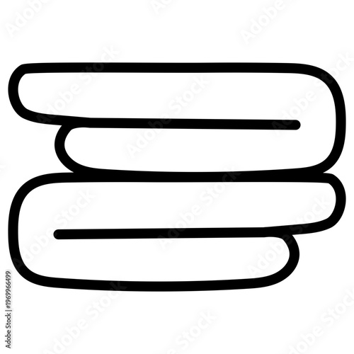 Modern design icon of towels 
