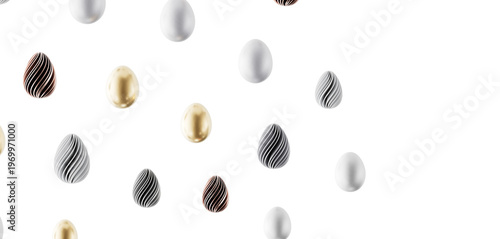 Decorative Easter eggs scat...