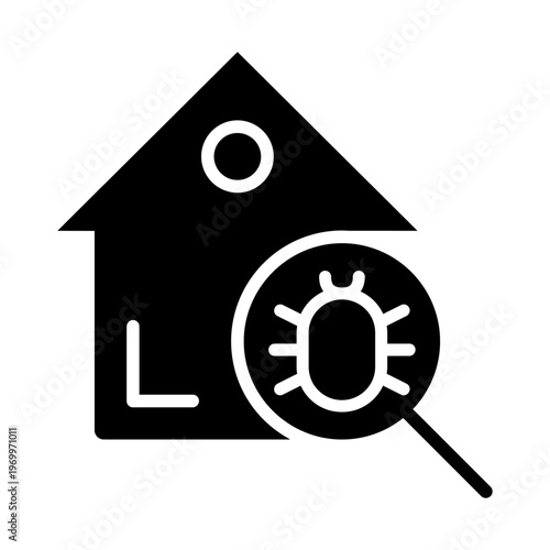 Pest icon vector. Pest control Illustration sign. Insect control symbol. pest control service logo.