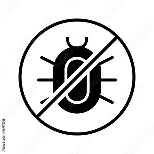 Pest icon vector. Pest control Illustration sign. Insect control symbol. pest control service logo.