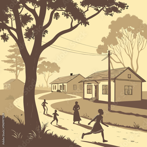 Golden Hour Village Life Photography”