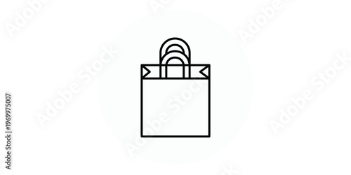 Shopping bag icon suitable for info graphics, websites and print media. Colorful vector, flat icon, clip art.