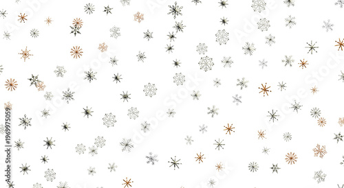 Abstract pattern of snowfla...