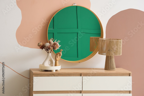Interior of stylish room wi...