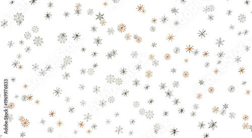 Decorative falling snowflak...
