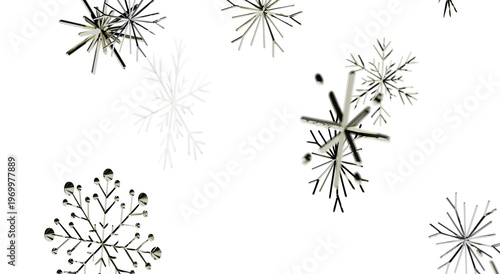 Decorative metal snowflakes...