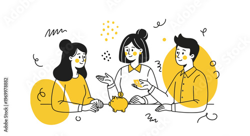 Professional Financial Advisor Consulting Young Couple About Personal Wealth Management Savings Investment Budget Strategy Finance Planning Success Growth Banking