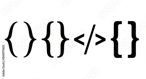 Coding symbols with curly braces and forward slash