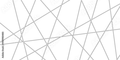 Abstract geometric background with intersecting thin black lines on a white backdrop vector illustration for modern design