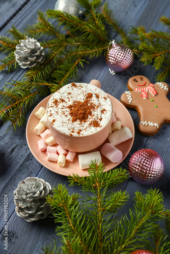 Composition with tasty coco...
