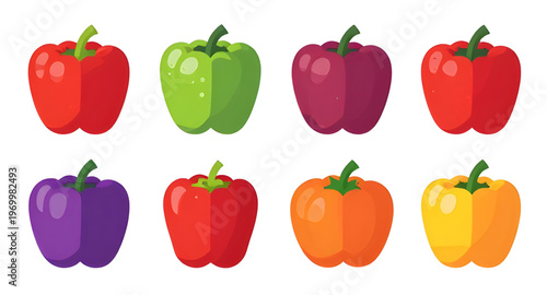 pepper, peppers, bellpepper, capsicum, vegetable, veggies, food, fresh, organic, healthy, nutrition, colorful, red, green, yellow, orange, ripe, raw, salad, cooking, ingredient, kitchen, farm, agricul