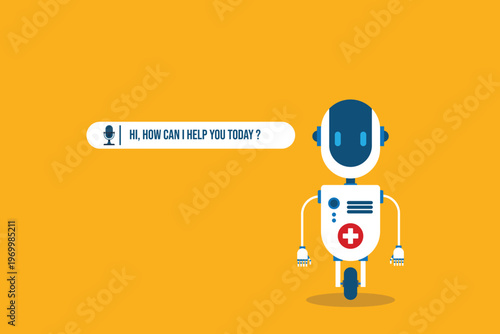 Healthcare AI Assistant Chatbot Medical Support Technology Telemedicine Help Service Automation Digital Health Communication Interface