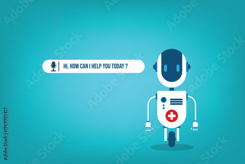 Healthcare AI Assistant Chatbot Medical Support Technology Telemedicine Help Service Automation Digital Health Communication Interface