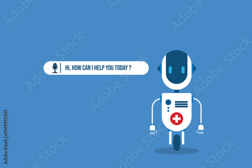 Healthcare AI Assistant Chatbot Medical Support Technology Telemedicine Help Service Automation Digital Health Communication Interface