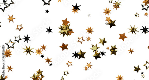 Abstract stars floating on ...