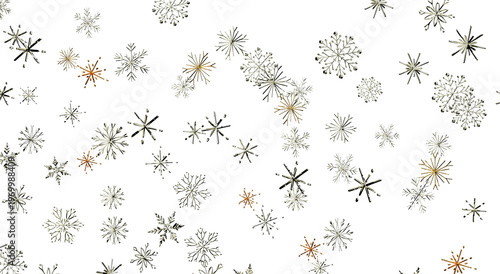 Festive and seasonal snowfl...