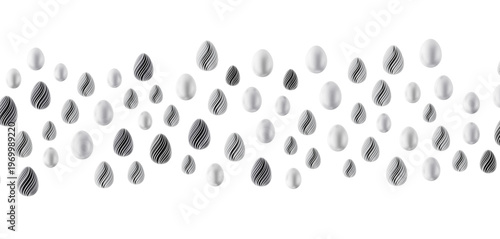 Abstract white and black Ea...