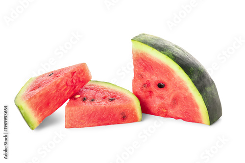 Pieces of fresh watermelon ...