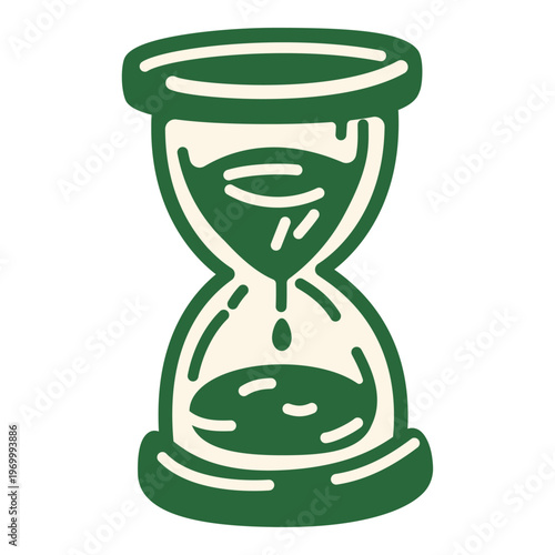 Hourglass timer for tracking brew time, essential for precision in manual coffee preparation