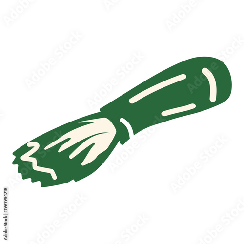 Barista cleaning brush for maintaining espresso machine. Hand-drawn illustration