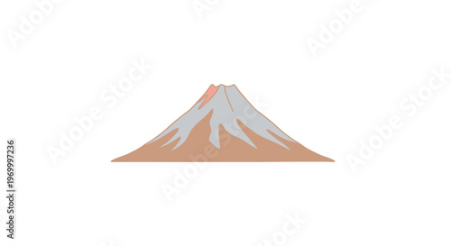 Mountain Peak with Snow Cover.