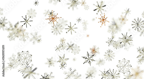 Abstract snowflake pattern ...