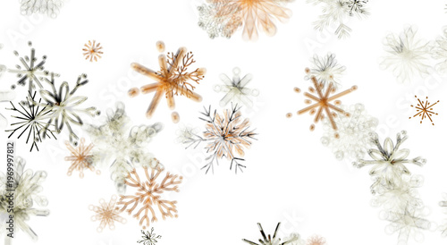 Abstract snowflake illustra...