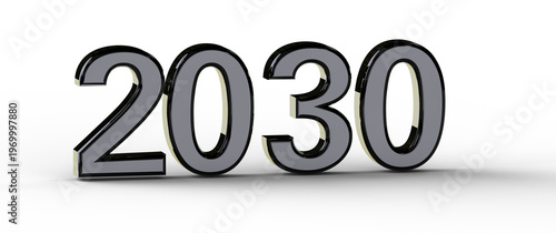 3D render of the year 2030,...