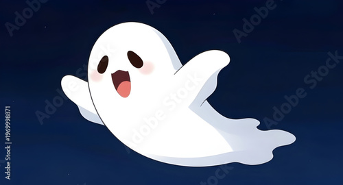 ghost, spooky, halloween, spirit, phantom, specter, apparition, boo, scary, cute, funny, cartoon, character, mascot, creature, monster, fantasy, horror, eerie, night, dark, white, floating, transparen