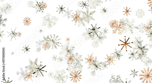 Elegant winter background with scattered snowflakes, perfect for holiday season, greeting cards, an
