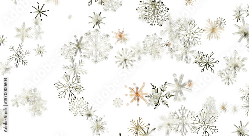 Abstract winter pattern with snowflakes, ideal for christmas holidays background and winter season c