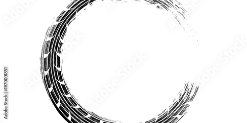 Black tire tread marks, wheel texture, tire marks - auto racing, motocross, drift, rally, off-road, and more. modern
