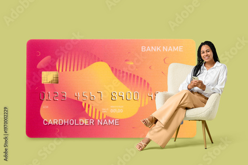 Beautiful young happy Afric...