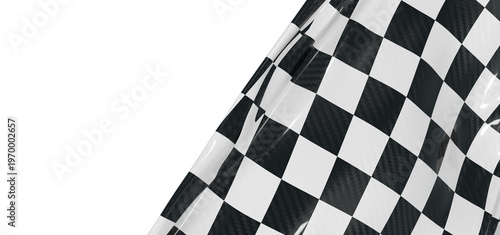 Close-up of a checkered fla...